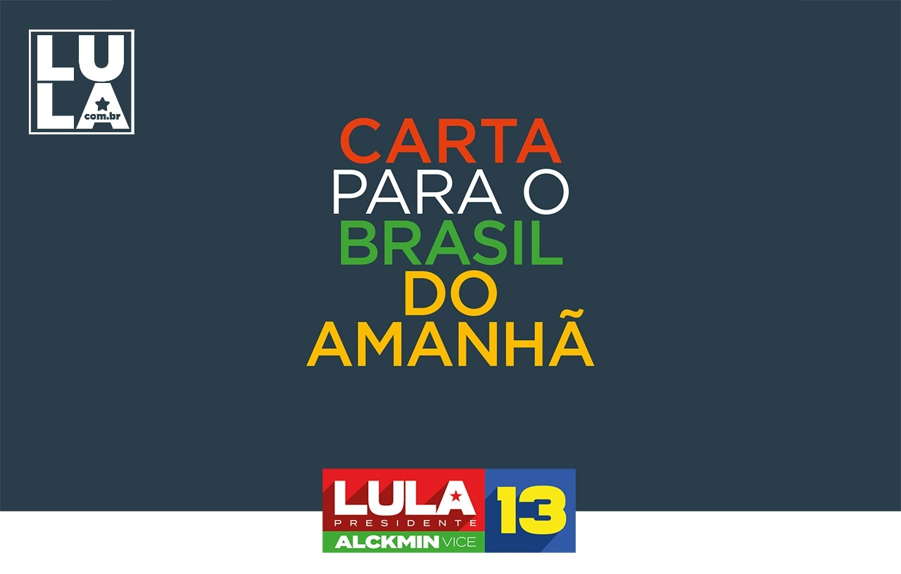 Os 13 compromissos de Lula para reconstrução do Brasil