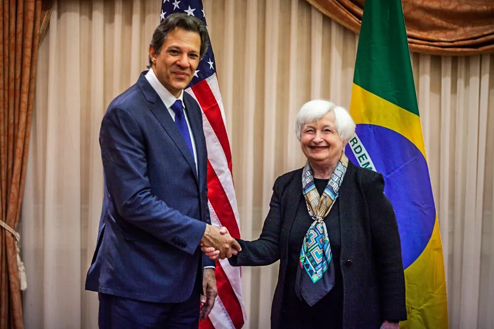 Yellen: “Brasil será fundamental em sua presidência do G20 no próximo ano”