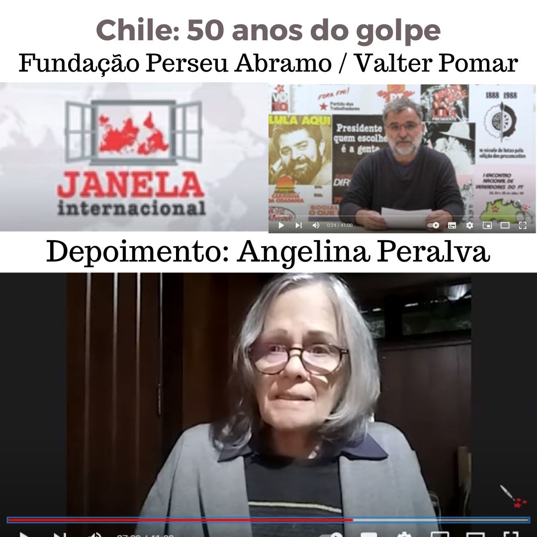 Angelina Peralva relata vivências do exílio no Chile de Allende e da prisão e tortura durante o golpe militar de 11/09/73. Assista ao vídeo.