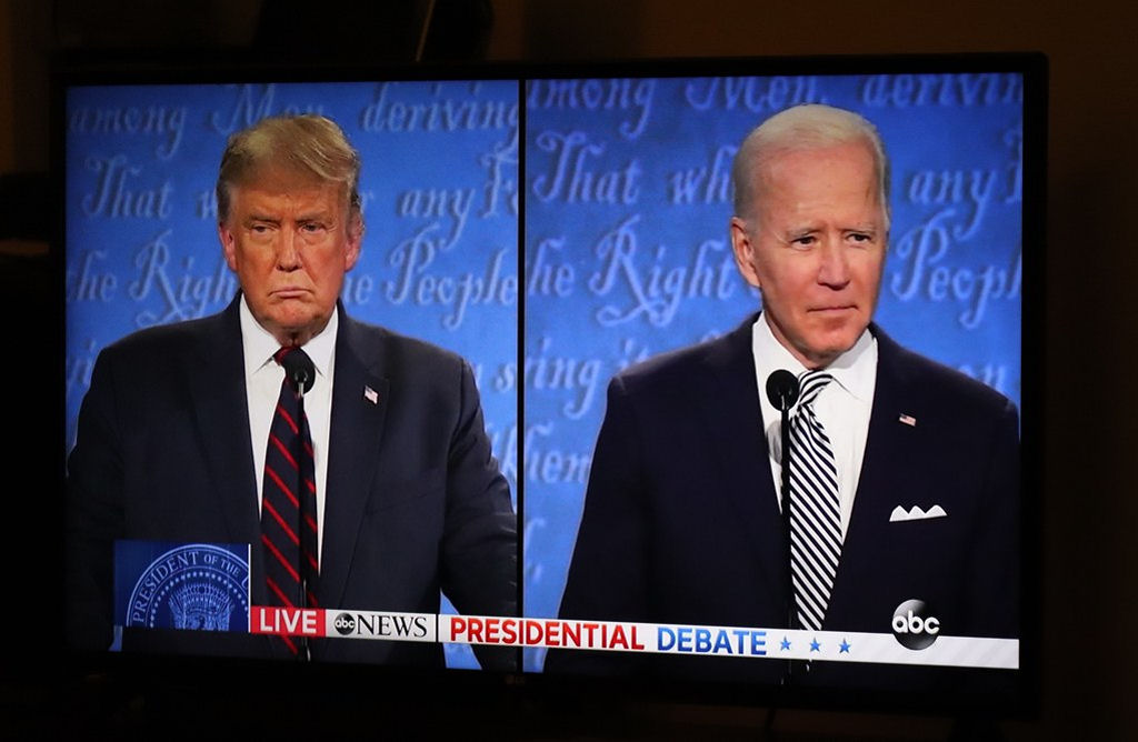 Biden e Trump se encontram para o primeiro debate presidencial dos EUA