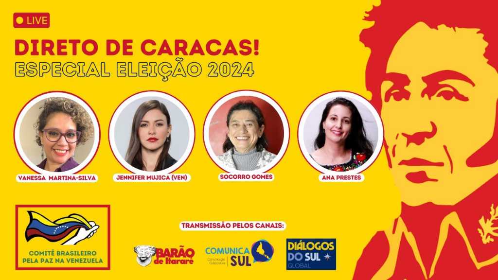 Jornalista brasileira em Caracas participa de debate sobre eleições de domingo (veja vídeo)